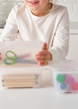 Ikea glis контейнери канцелярські, 3шт. 17х10см 904.661.55