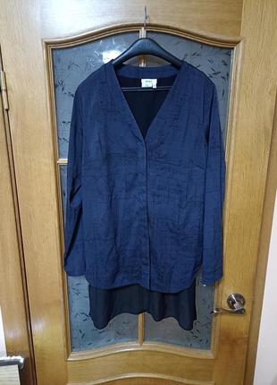 Удлиненная блуза туника dkny,p.m-l.