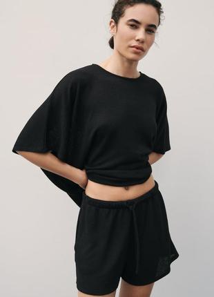 Шорты из плотного трикотажа zara,p. m.