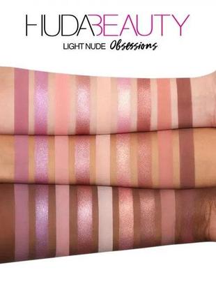 Палетка тіней для повік huda beauty light nude obsessions palette2 фото