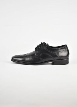 Чоловічі чорні туфлі броги з первофрацією lloyd німеччина
