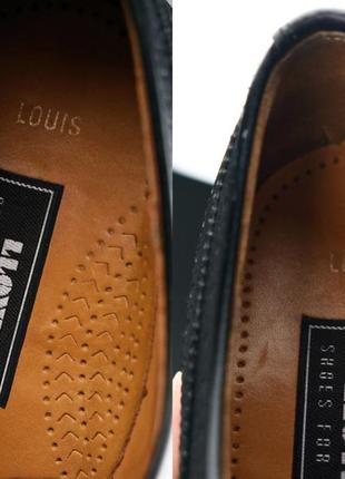 Мужские черные туфли брогги с первофрацией lloyd германия9 фото