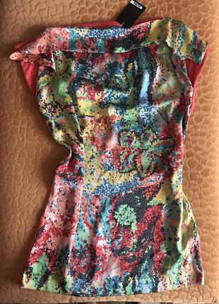 Нова класна тоненька туніка, блузка шикарний колір, цікавий фасон.2 фото