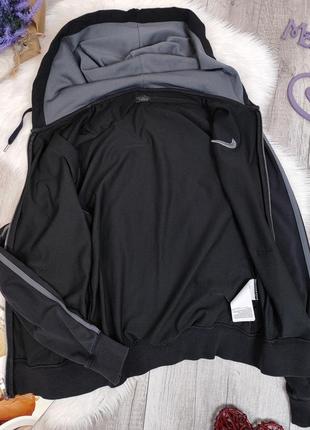 Жіноча спортивна сіра кофта nike з капюшоном на блискавці розмір xs6 фото