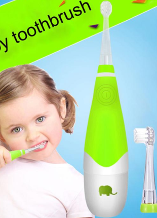 Дитяча зубна щітка. електрична. з ліхтариком1 фото