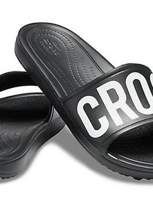 Женские сланцы crocs women’s sloane logo mania slide original сша w7 37-38 (23 см) шлепанцы оригинал крокс