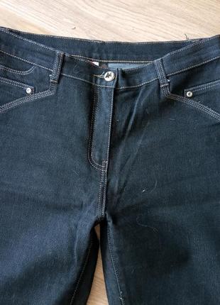 Качественные, плотные джинсы черного цвета6 фото