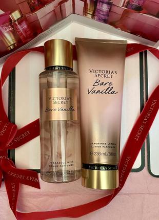 Набор victoria’s secret bare vanilla мист лосьон3 фото