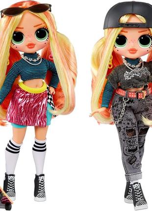 Лялька лол омг леді скейтер серія 5 скейтпарк кью ти lol surprise omg skatepark q. t. fashion doll
