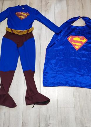 Детский костюм супермена, dc comics на 9-10 лет1 фото