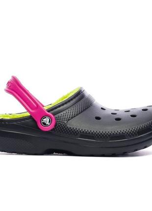 Crocs classic lined pop strap clog w8 38-39 р. (24 см) оригинал теплые мягкие сабо с мехом крокс8 фото