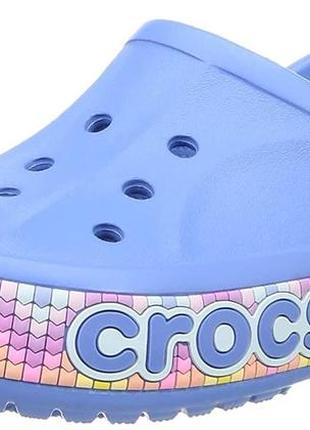 Crocs bayaband chevron clog оригінал сша w9 39-40 (25 см) сабо сандалі закрите взуття original крокс крокси3 фото