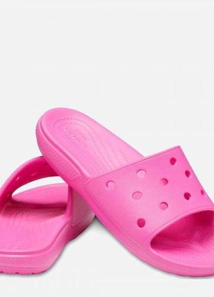 Crocs classic slide оригинал сша w9 39-40 (25 см.) сланцы шлепки  original подростковые крокс кроксы1 фото