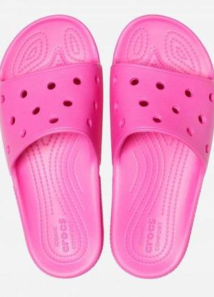 Crocs classic slide оригинал сша w9 39-40 (25 см.) сланцы шлепки  original подростковые крокс кроксы3 фото