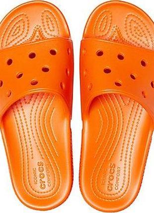 Crocs classic slide оригинал сша w8 38-39 (24 см.) сланцы шлепки  original подростковые крокс кроксы2 фото