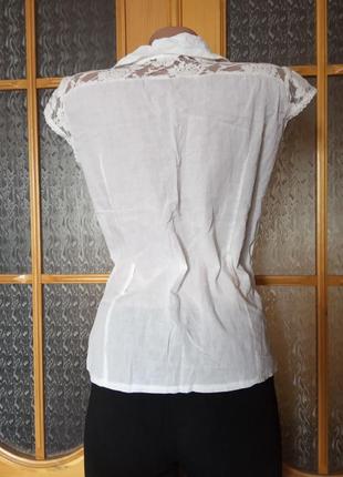 Летняя легкая блузочка из натуральной ткани4 фото