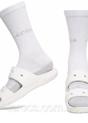 Носки crocs оригинал 43-45 р. 65 % хлопок 3 пары высокие термо носочки мужские упаковка качественные носочки4 фото