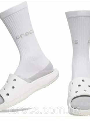 Носки crocs оригинал 43-45 р. 65 % хлопок 3 пары высокие термо носочки мужские упаковка качественные носочки3 фото