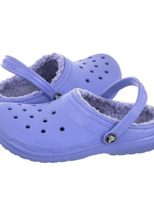 Crocs classic lined clog j6 38-39 р. (24 см) оригинал теплые мягкие сабо с мехом утиплителем флис крокс