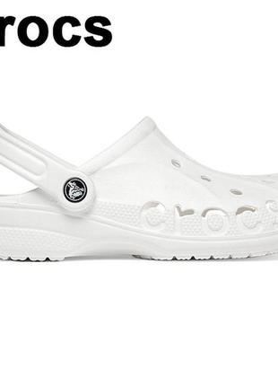 Crocs baya clog оригинал сша m6w8 38-39 (24 см) сабо закрытая обувь unisex белые крокс original кроксы1 фото