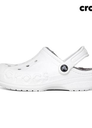 Crocs baya lined clog w8 38-39 р. (24.5 см) оригинал теплые мягкие сабо с мехом крокс4 фото