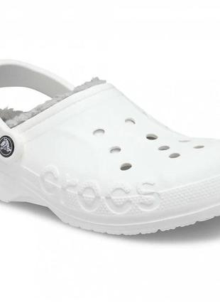 Crocs baya lined clog w8 38-39 р. (24.5 см) оригінал теплі м'які сабо з хутром крокс