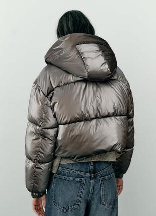 Стьобана куртка анорак zara wind protection4 фото