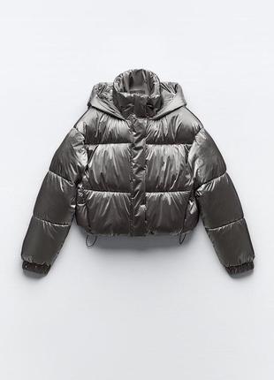 Стьобана куртка анорак zara wind protection7 фото