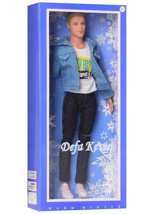 Детская игровая кукла кен в зимней одежде 8427 (джинсовка) от imdi