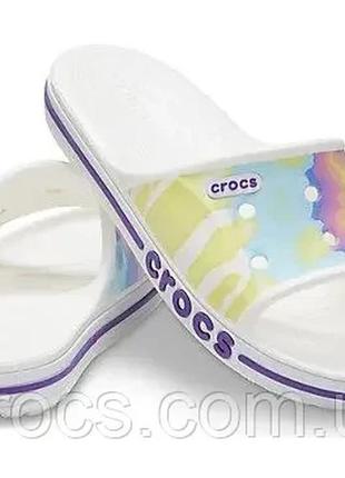 Crocs bayaband tie-dye mania оригинал сша m12 46-47 (29 cм) сланцы шлепки шлепанцы unisex крокс original