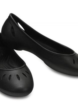 Женские туфли crocs kelli flat original w5 34-35 (22.1 см) сша оригинал балетки лодочки закрытые крокс1 фото