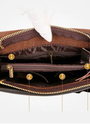 Стильная и удобная сумка-планшет мужская polo экокожа, мужская сумка через плечо кожаная борсетка планшетка поло черный4 фото
