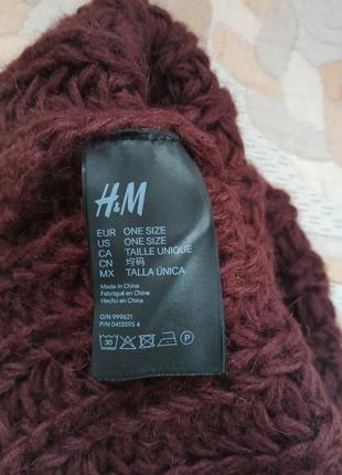 Шапка жіноча з пумпоном від h&m3 фото