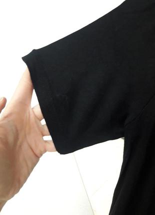 Шикарне чорне довге плаття з відкритими плечима і розрізом6 фото