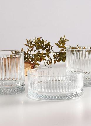 Набор для виски (2 стакана и пиала 500 мл) pasabahce elysia 96817