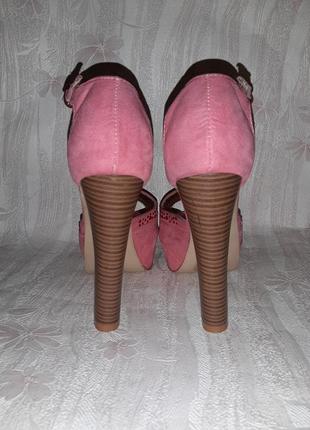 Розовые босоножки на высоком каблуке и подошве для стриппластики, пилатеса9 фото