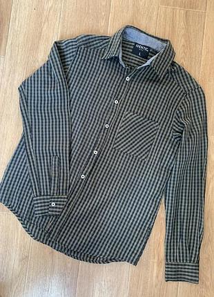 Сорочка чоловіча з довгим рукавом identic denim розмір l