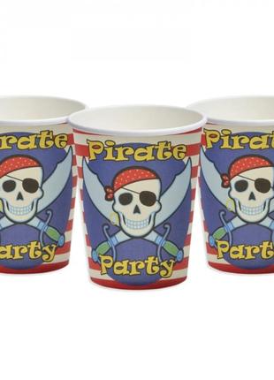 Набір паперових склянок "пірати" 7036-0042, 10 шт. від imdi