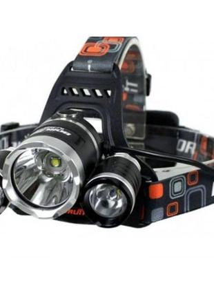 Ліхтар police 3000-t6+2xpe (2х18650, 5 режимів, zoom, 1500 люмен), налобний ліхтар з лінзою6 фото