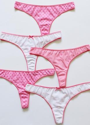 Набор трусиков primark, стринги, упаковка 5 шт