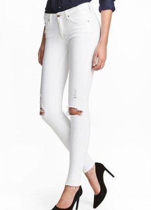 Новые белоснежные джинсы скинни zara, размеры 34.1 фото