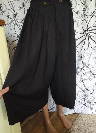Лакшери, сногшибательные кюлоты,юбка-шорты, франция, высокая посадка3 фото
