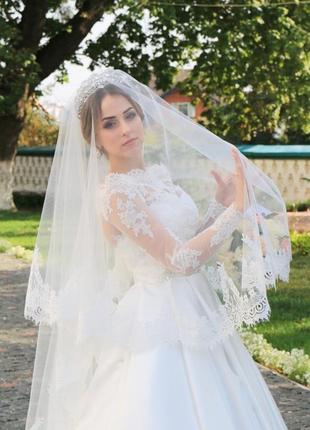 Свадебное платье, атласное свадебное платье3 фото