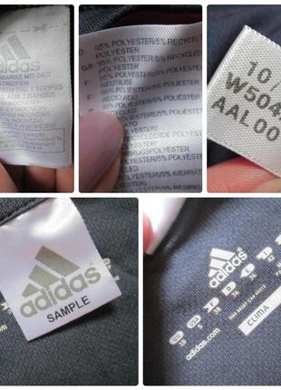 Фирменная классная спортивная футболка с контрастными вставками adidas оригинал8 фото