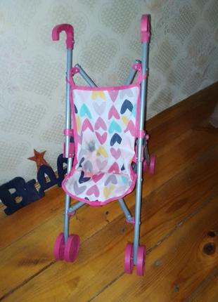 Дитяча іграшкова коляска для ляльок1 фото