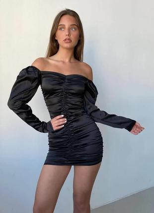 Элегантное платье шелк армани атласное3 фото