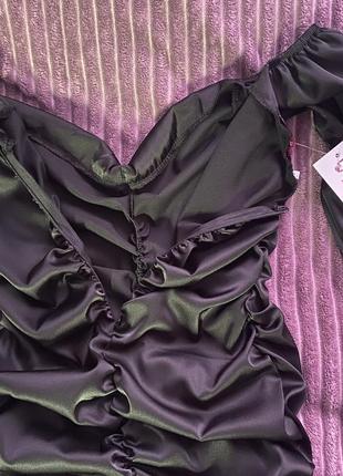 Элегантное платье шелк армани атласное5 фото