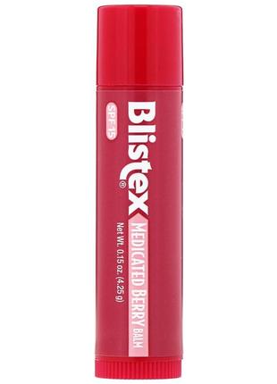 Blistex, lip protectant/sunscreen, spf 15, medicated berry balm, .15 oz (4.25 g)