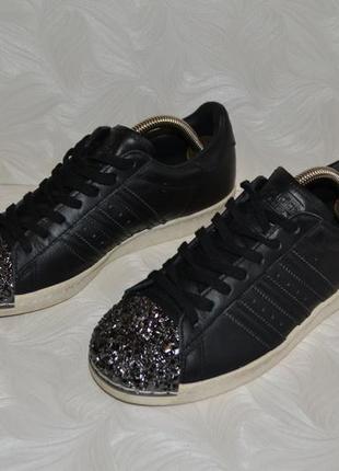 Шкіряні кросівки, кеді adidas superstar 80s 3d metal toe, р. 384 фото