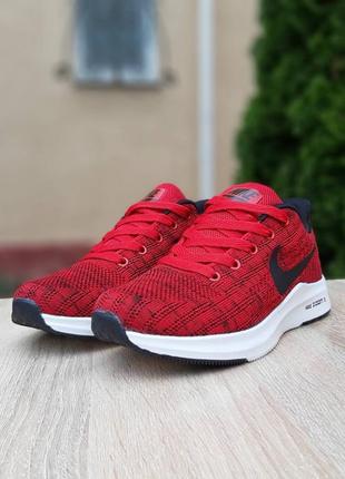 Шикарные женские летние кроссовки nike zoom x красные5 фото